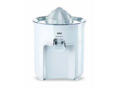 Saftpresse „Citromatic MPZ 2 / 21 / 22“, seit 1972, Design Jürgen Greubel und Dieter Rams unter Mitarbeit von Gabriel Lluelles, Gehäuse aus weißem Kunststoff mit Abdeckhaube aus Acrylglas© rams foundation